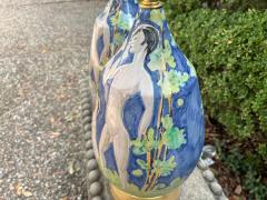 Flavia Montelupo Pair Of Italian Modern Glazed Ceramic Lamps - 4755659