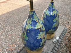 Flavia Montelupo Pair Of Italian Modern Glazed Ceramic Lamps - 4755669
