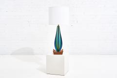 Flavio Poli Blue Sommerso Murano Lamp by Flavio Poli for Seguso Italy - 1959907