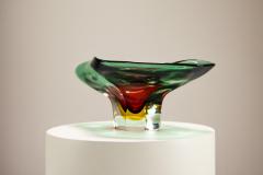 Flavio Poli Flavio Poli Centerpiece Bowl Model 13411 in Sommerso Murano by Seguso 1960s - 3736575