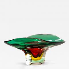 Flavio Poli Flavio Poli Centerpiece Bowl Model 13411 in Sommerso Murano by Seguso 1960s - 3742693