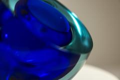 Flavio Poli Flavio Poli Centerpiece in Blue Murano Sommerso Italy 1950s - 3975561