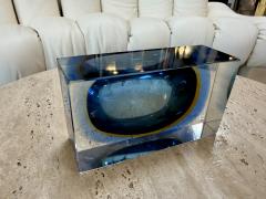 Flavio Poli Flavio Poli Murano Glass Ashtray Italy 1960s - 4705921