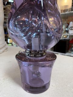 Flavio Poli Flavio Poli Seguso Sculptural Purple Murano Glass Table Lamp - 4562830