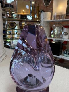 Flavio Poli Flavio Poli Seguso Sculptural Purple Murano Glass Table Lamp - 4562832
