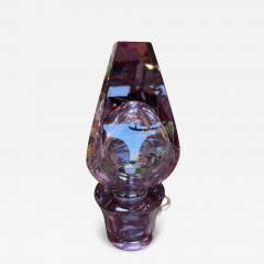Flavio Poli Flavio Poli Seguso Sculptural Purple Murano Glass Table Lamp - 4562902