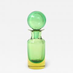 Flavio Poli Glass Bottle with Stopper Model 14150 by Seguso Vetri dArte - 2304662