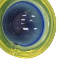 Flavio Poli Mid Century Modern Blue Yellow Sommerso Murano Glass Ashtray by Flavio Poli 1950 - 3648693