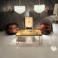 Flavio Poli Mid Century Pair of Murano Glass Chandeliers by Flavio Poli for Seguso - 4571163