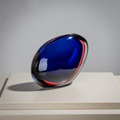 Flavio Poli Murano Glass Vase Model Valva by Flavio Poli for Seguso Vetri d Arte Italy - 4387503