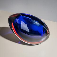 Flavio Poli Murano Glass Vase Model Valva by Flavio Poli for Seguso Vetri d Arte Italy - 4387504