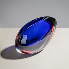 Flavio Poli Murano Glass Vase Model Valva by Flavio Poli for Seguso Vetri d Arte Italy - 4387505