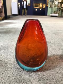 Flavio Poli Orange Sommerso Glass Vase Attributed to Flavio Poli - 884308