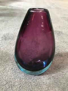 Flavio Poli Purple Sommerso Glass Vase Attributed to Flavio Poli - 884314