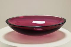 Flavio Poli Red Flavio Poli Bowl in Murano Sommerso Italy 1950s - 3947628