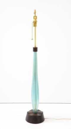 Flavio Poli Seguso Large Gold on Blue Sommerso Table Lamp by Flavio Poli 1960 Italy - 2769074