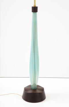 Flavio Poli Seguso Large Gold on Blue Sommerso Table Lamp by Flavio Poli 1960 Italy - 2769077