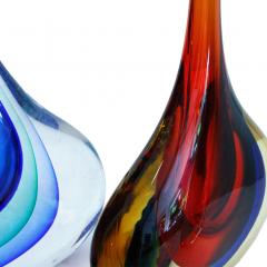 Flavio Poli Set of Three Flavio Poli Murano Glass Italian Vases - 1436353