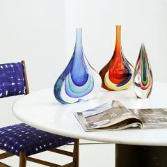 Flavio Poli Set of Three Flavio Poli Murano Glass Italian Vases - 1436357