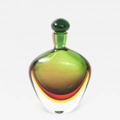 Flavio Poli Sommerso Glass Bottle with Stopper by Seguso Vetri dArte - 2304664