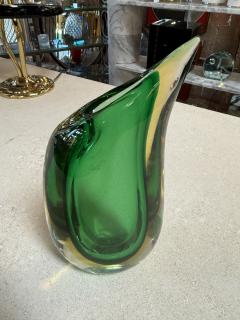 Flavio Poli Sommerso Murano Glass Valva Vase by Flavio Poli for Seguso Italy 1950s - 4517977