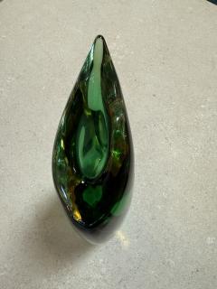 Flavio Poli Sommerso Murano Glass Valva Vase by Flavio Poli for Seguso Italy 1950s - 4517978