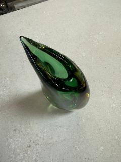 Flavio Poli Sommerso Murano Glass Valva Vase by Flavio Poli for Seguso Italy 1950s - 4517979