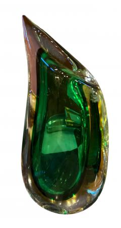 Flavio Poli Sommerso Murano Glass Valva Vase by Flavio Poli for Seguso Italy 1950s - 4521636
