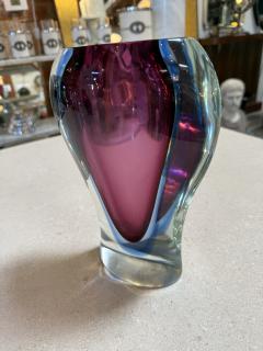 Flavio Poli Sommerso Murano Glass Vase by Flavio Poli for Seguso Italy 1950s 1960s - 4518012