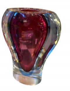 Flavio Poli Sommerso Murano Glass Vase by Flavio Poli for Seguso Italy 1950s 1960s - 4521638