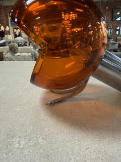 Flavio Poli Space Age Table Lamp by Flavio Poli Murano Glass Italy 1970s  - 4562883