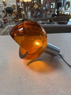 Flavio Poli Space Age Table Lamp by Flavio Poli Murano Glass Italy 1970s  - 4562893