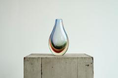 Flavio Poli Stunning Flavio Poli Sommerso Murano Art Glass Vase for Seguso Italy 1960s - 4394749