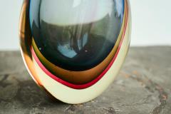 Flavio Poli Stunning Flavio Poli Sommerso Murano Art Glass Vase for Seguso Italy 1960s - 4394752