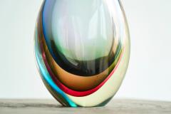 Flavio Poli Stunning Flavio Poli Sommerso Murano Art Glass Vase for Seguso Italy 1960s - 4394774