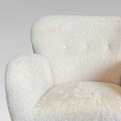 Fleming Lassen Exceptional Armchair in Shearling Attrib Fleming Lassen - 2651568