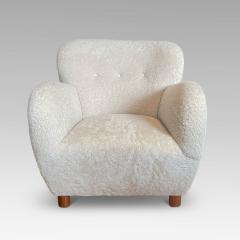 Fleming Lassen Exceptional Armchair in Shearling Attrib Fleming Lassen - 2651571