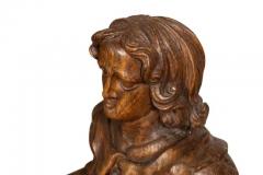 Flemish Baroque Carved Oak Figure Of A Scholar - 4139478