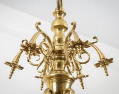 Flemish Brass Six Arm Chandelier - 1241800