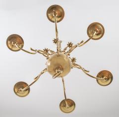 Flemish Brass Six Arm Chandelier - 1241803