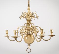 Flemish Brass Six Arm Chandelier - 2701050