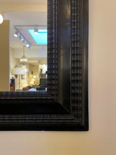 Flemish Style Ebonised Ripple Frame Mirror - 2928717