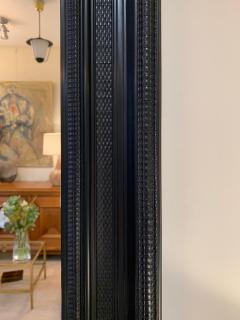 Flemish Style Ebonized Ripple Frame Mirror - 1667827