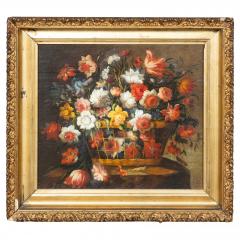Flemish Style Framed Still life Oil On Panel - 4330236