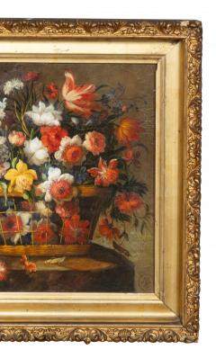 Flemish Style Framed Still life Oil On Panel - 4330344