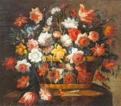 Flemish Style Framed Still life Oil On Panel - 4332630