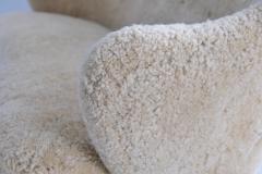 Flemming Lassen Flemming Lassen Ingeborg Sofa in Beech and Honey Sheepskin Asko 1950s - 4525146