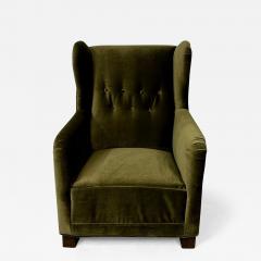Flemming Lassen Mid Century Danish Cabinetmaker Wingback Lounge Chair Flemming Lassen Style - 2956941
