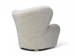 Flemming Lassen Tired Man Sheepskin Lounge Chair and Ottoman - 2867668