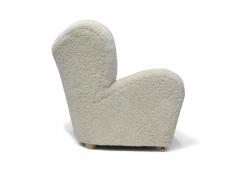 Flemming Lassen Tired Man Sheepskin Lounge Chair and Ottoman - 2867669